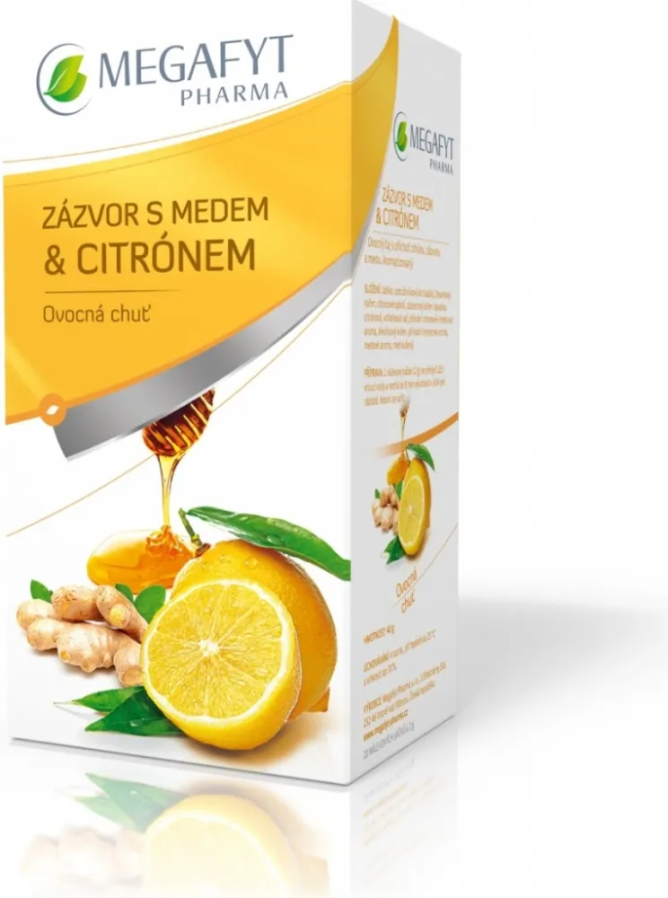 Megafyt Ovocný Zázvor s medem a citrónem 20x2g