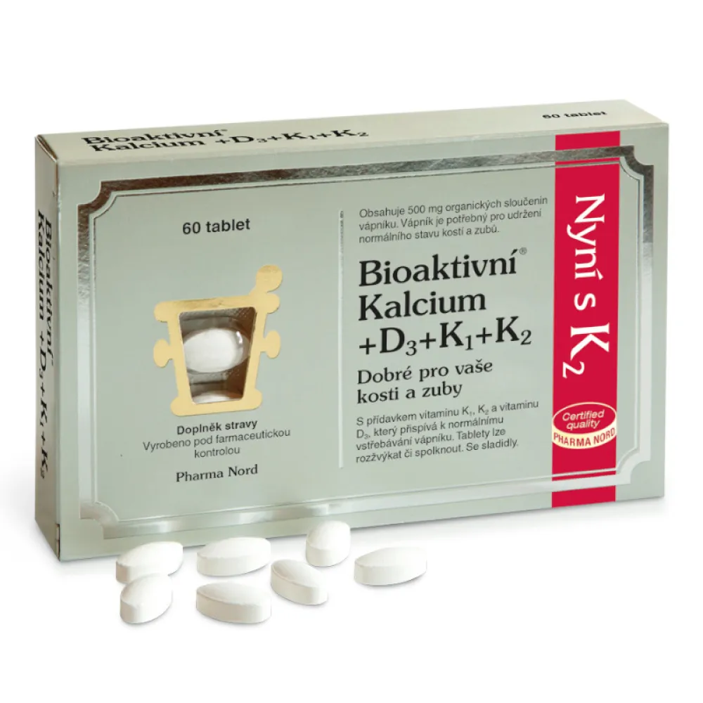 Pharma Nord Bioaktivní Kalcium+D3+K1+K2 tbl.60
