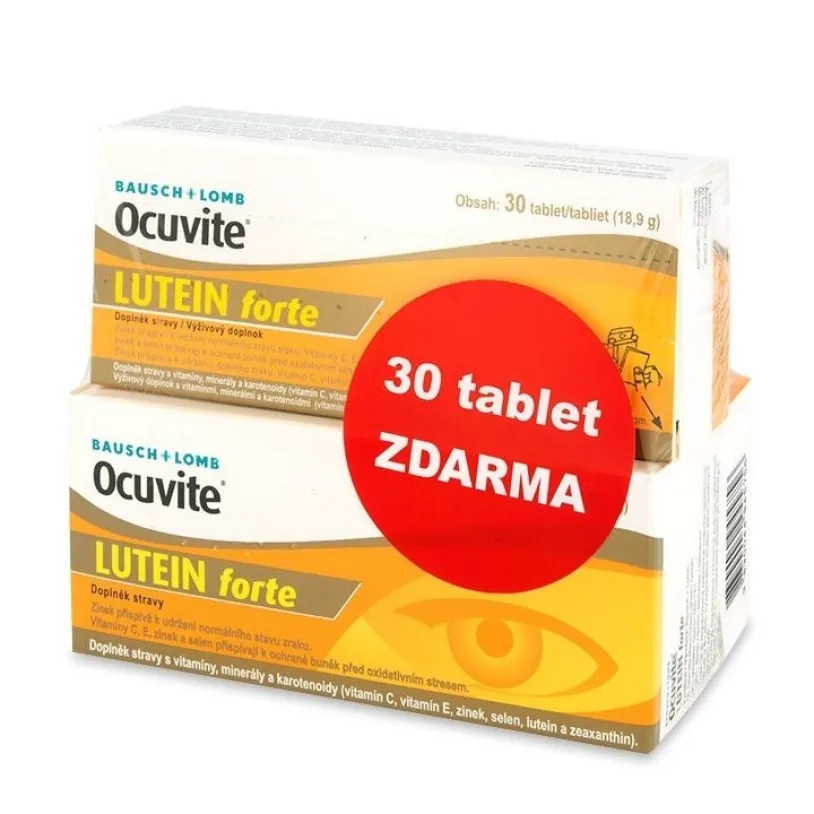 Ocuvite LUTEIN forte tbl.60+30 ZDARMA