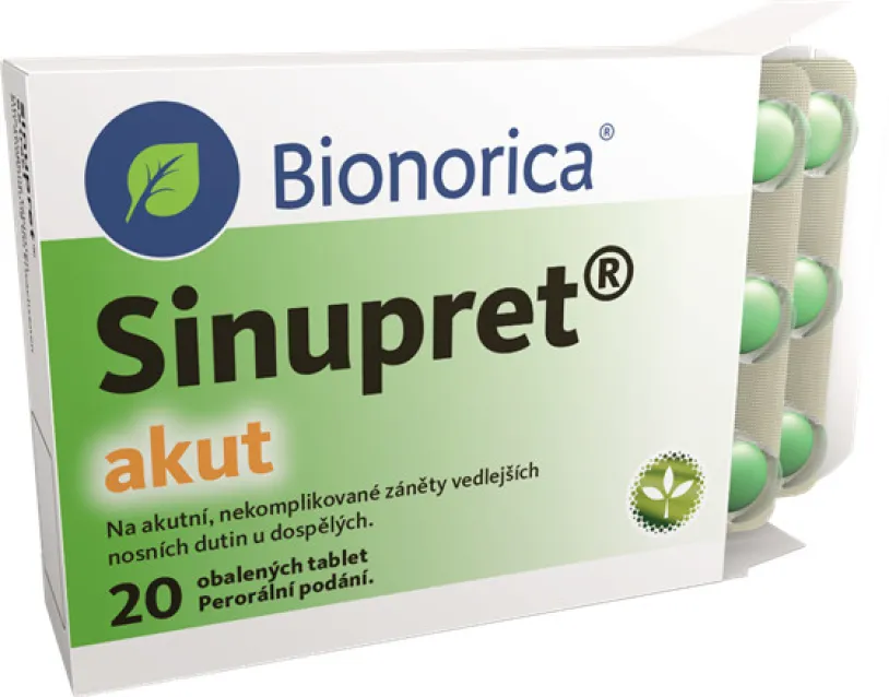 Sinupret akut por.tbl.obd.20x160mg