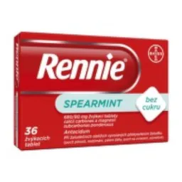 Rennie Spearmint bez cukru 680mg/80mg tbl.mnd.36