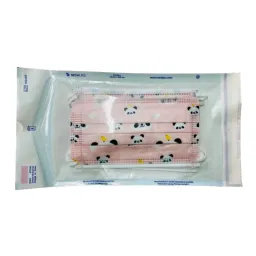 Ústenka dětská růžová s gumičkami/5ks Steriwund