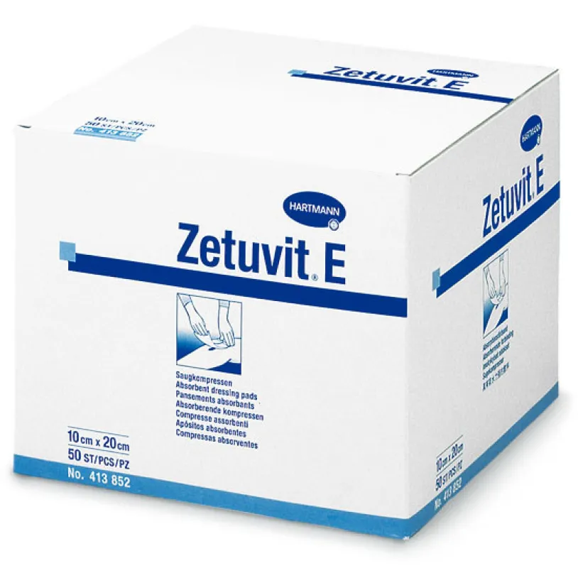 Kompres Zetuvit E nesterilní 20x20cm 50ks