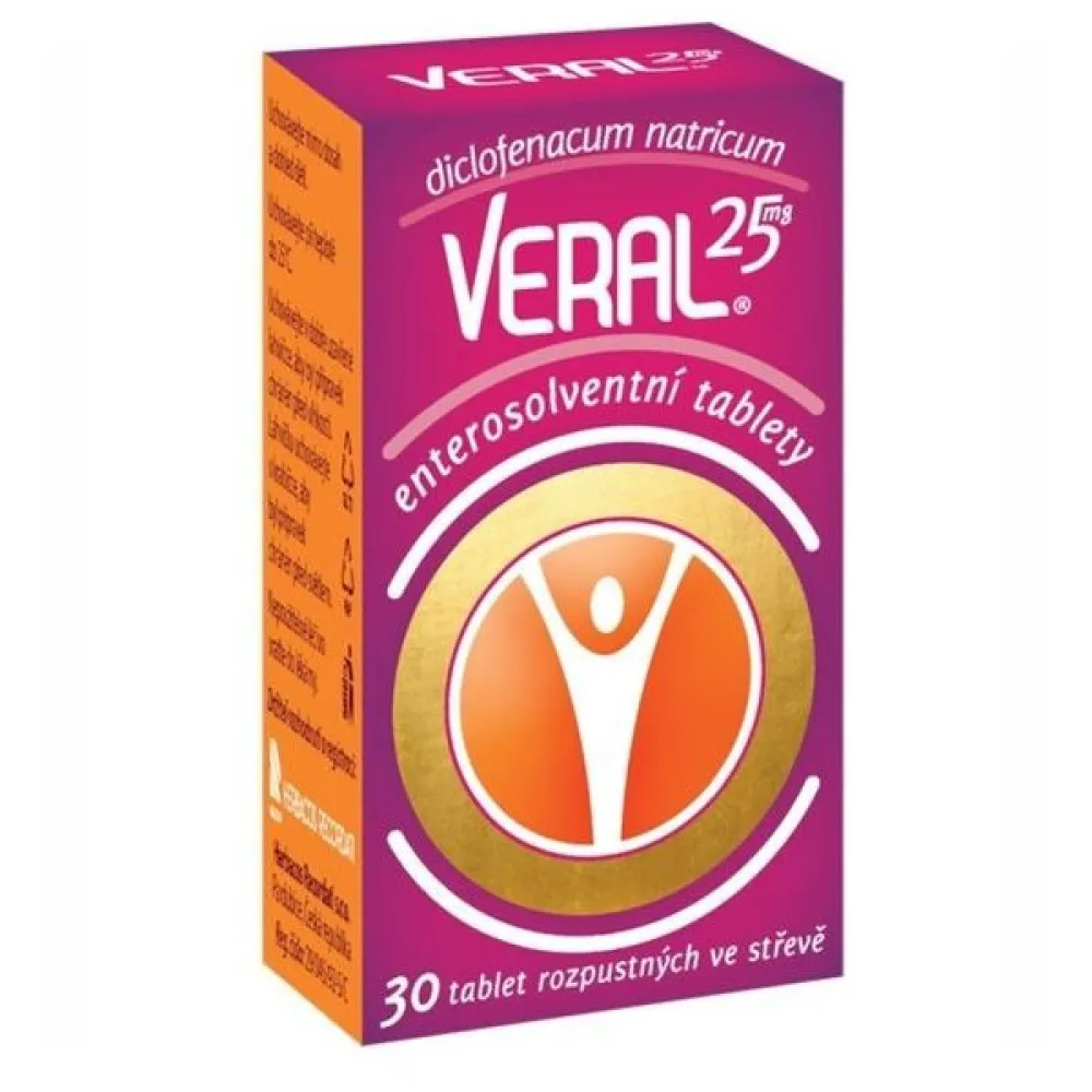 Veral 25mg tbl.ent.30