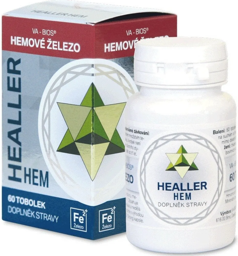Healler HEM - hemové železo 60 tob. (řada HEALER)