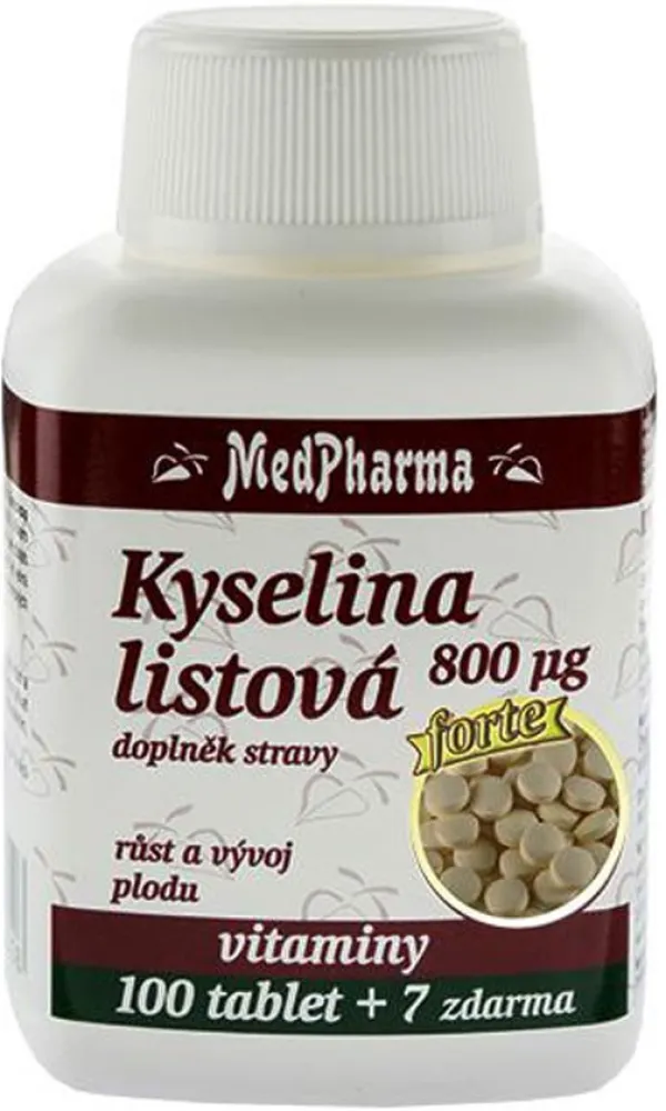 MedPharma Kyselina listová 400mcg tbl.107