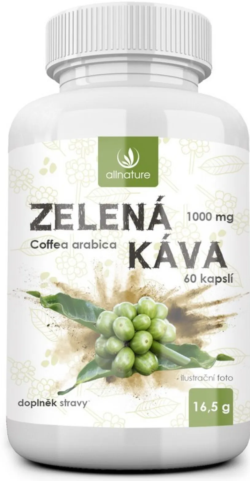 Allnature Zelená káva bylinný extrakt cps.60