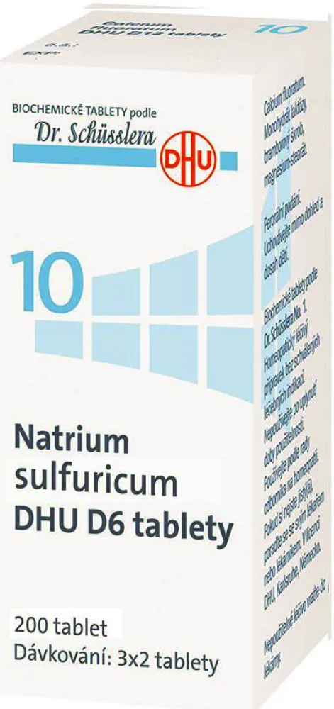 Natrium sulfuricum DHU D5-D30 tbl.nob.200