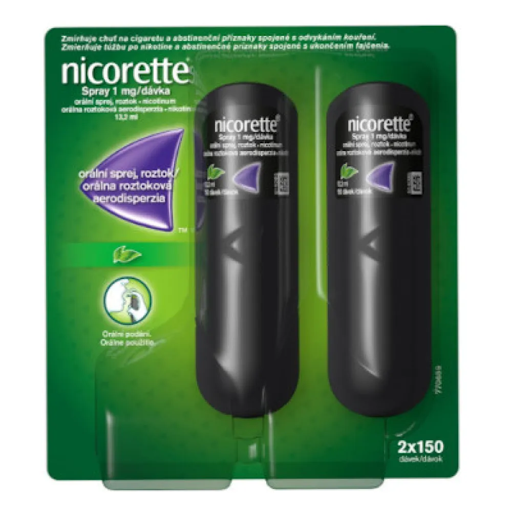 Nicorette spray 1mg/dáv.orm.spr.sol.2x13.2ml