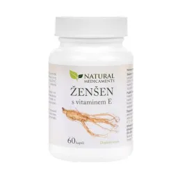 Natural Medicaments Ženšen+vitamín E cps.60