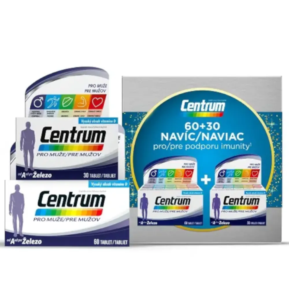 Centrum pro muže tbl.60+30 Vánoční balení
