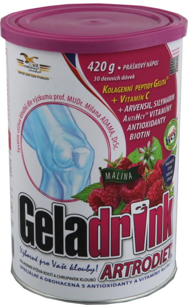 Geladrink Artrodiet práškový nápoj malina 420g