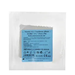 Krytí sterilní-mastný tyl 7.5x7.5cm/5ks Steriwund