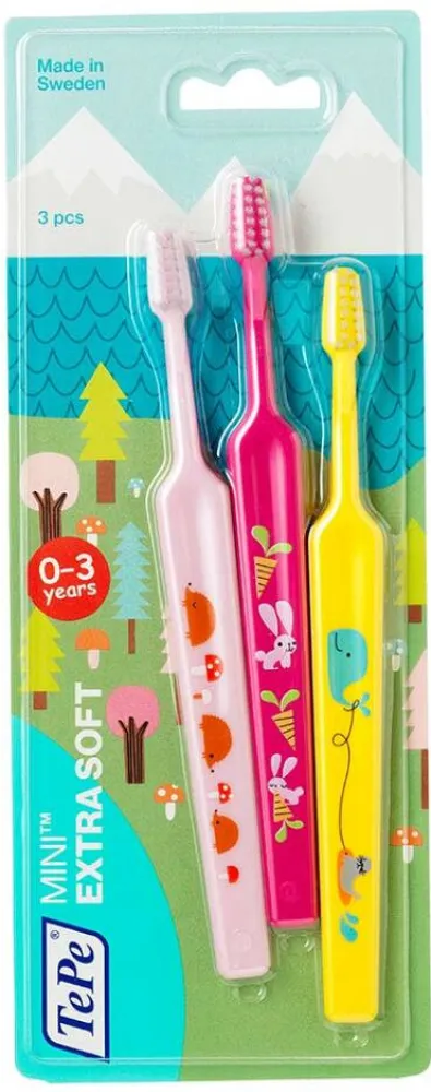 TePe Mini x-soft zubní kartáčky 3ks blistr 382310