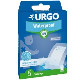 URGO WATERPROOF Voděodolná náplast 10x6cm 5ks NOVÁ