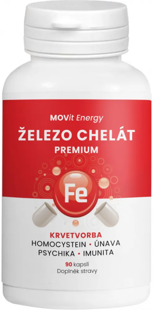 MOVit Železo Chelát Premium cps.90