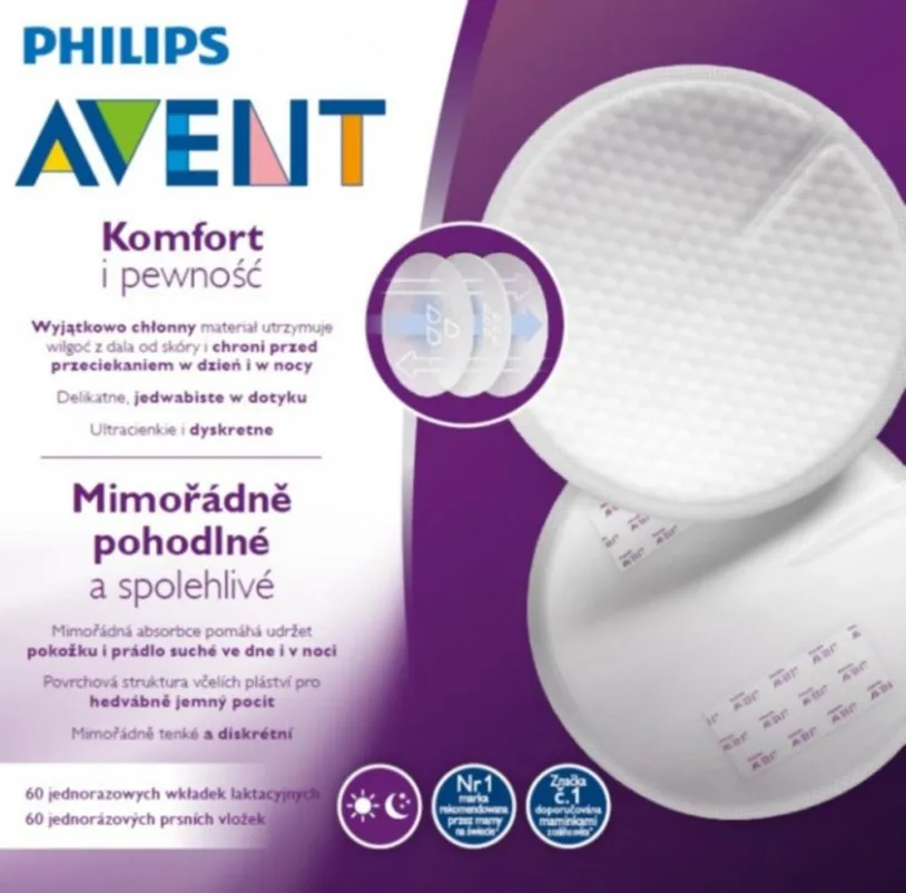 AVENT Prsní vložky jednorázové 60ks