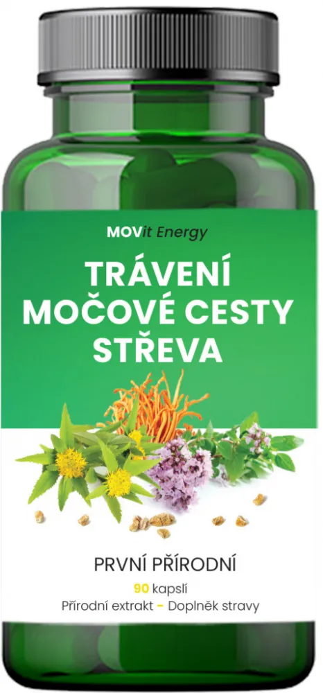MOVit Trávení-Močové cesty-Střeva cps.90