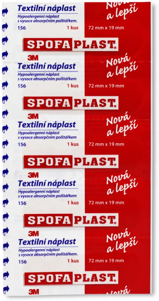 3M Spofaplast 156N Strips 72x19mm 5ks