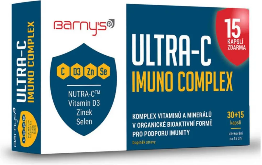 Barnys ULTRA-C Imuno Complex cps.30+15 zdarma