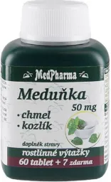 MedPharma Meduňka+chmel+kozlík tbl.67
