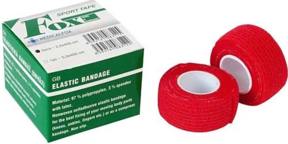 FOX ELASTIC BANDAGE samodržící bandáž 7.5cmx4.5m