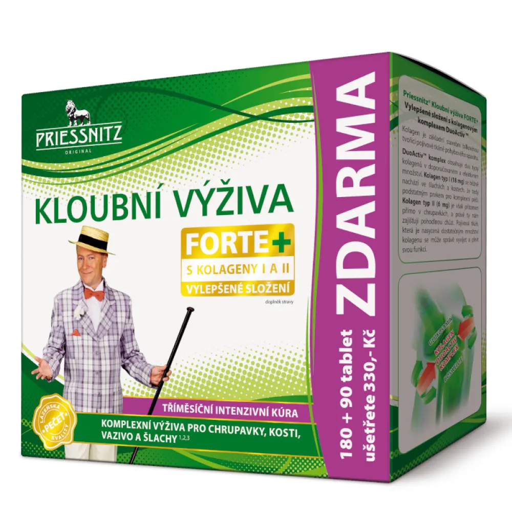 Priessnitz Kloubní výž.Forte Glukos.+Kolag. 180+90