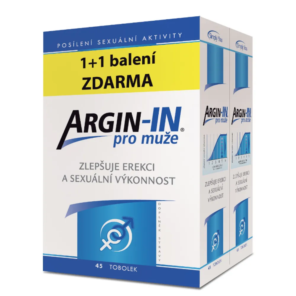 Argin-IN pro muže tob.45 + Argin-IN tob.45 zdarma