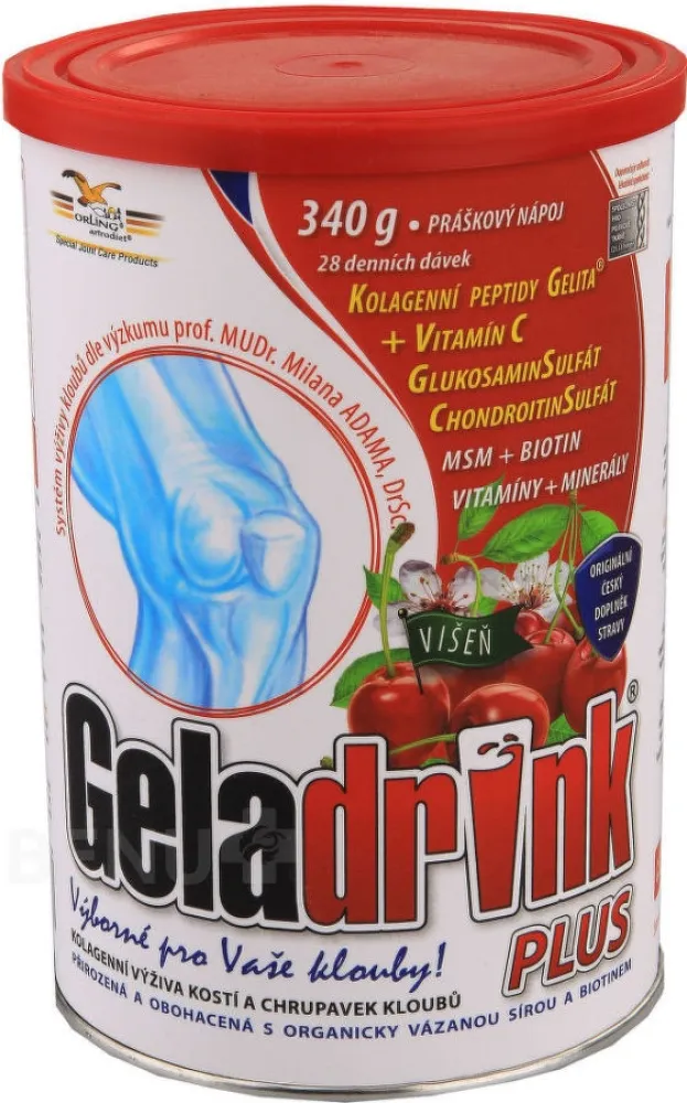 Geladrink Plus+ práškový nápoj višeň 340g
