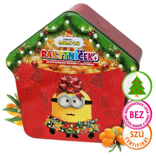 TEREZIA RAKYTNÍČEK+ želatinky - Vánoční domeček Mimoni 50 ks