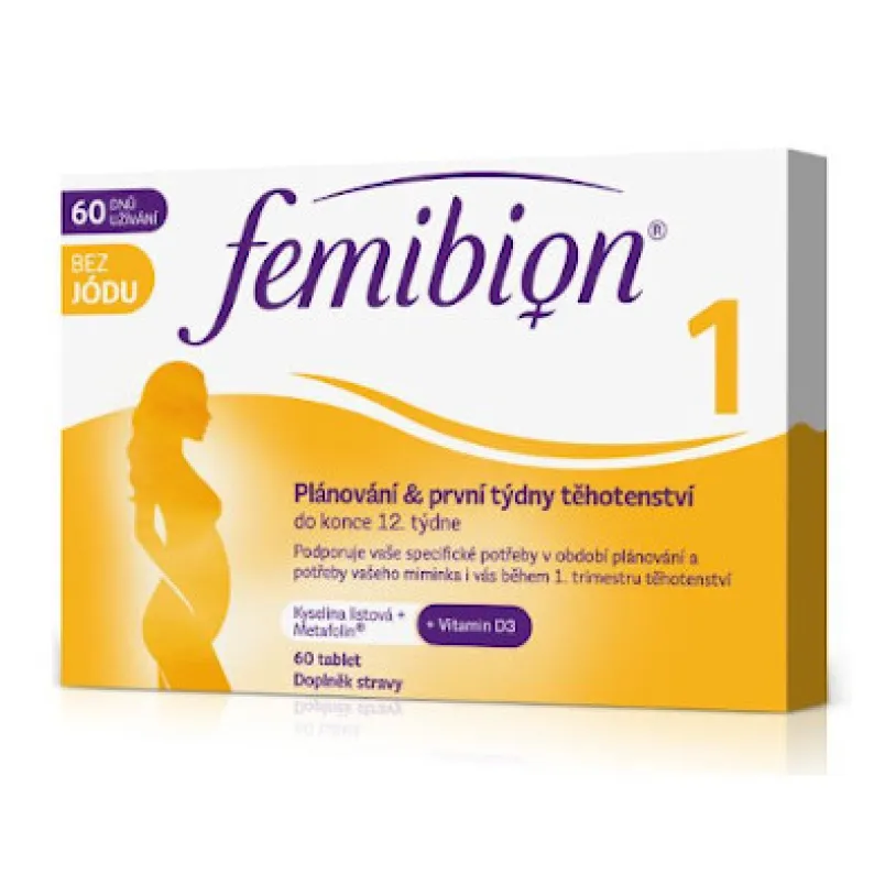 Femibion 1 Plánování a 1.trimestr tbl.60 bez jódu