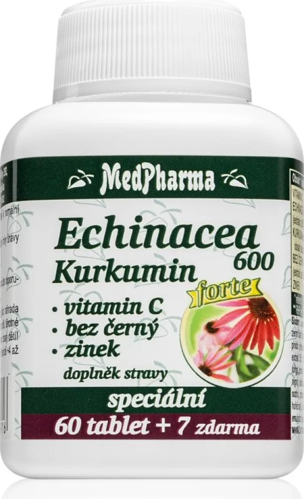 MedPharma Echinacea 600 Forte+kurkumin tbl.67