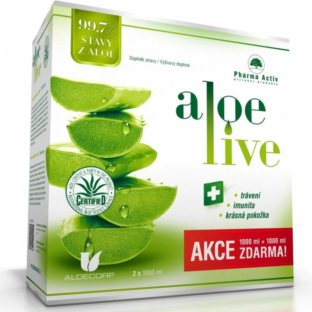 AloeVeraLife šťáva z aloe 99.7% 1000ml 1+1zdarma