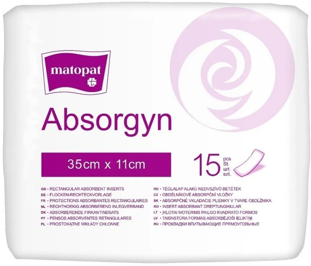 Absorgyn porodnické vložky 35x11cm 15ks
