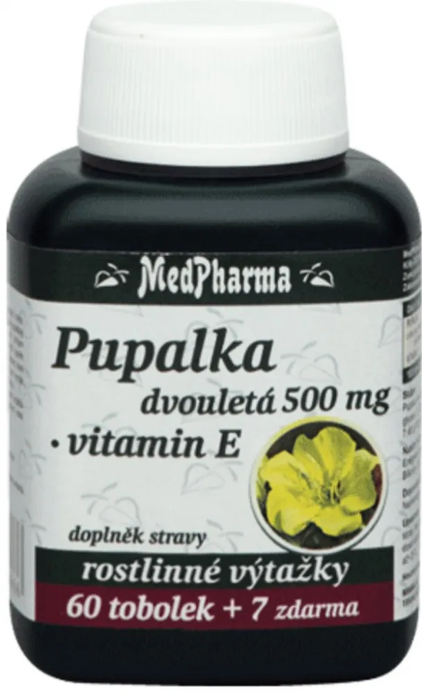MedPharma Pupalka dvouletá 500mg+vit.E tob.67