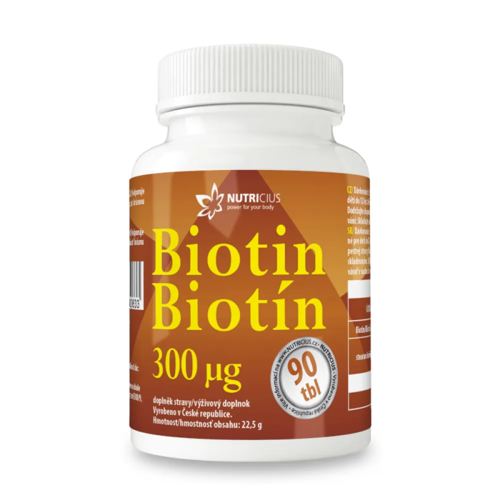 Biotin 300mcg tbl.90