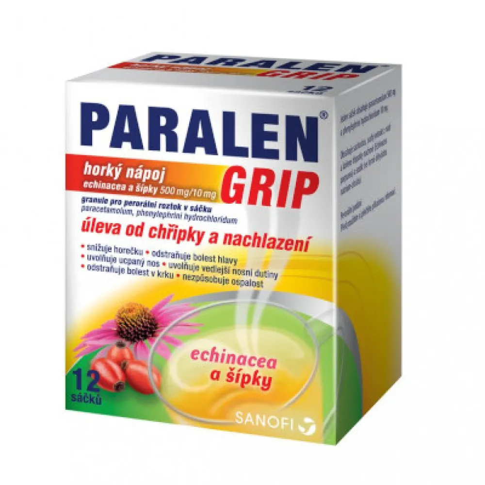 Paralen Grip horký Echin+šípky por.gra.sol.scc.12