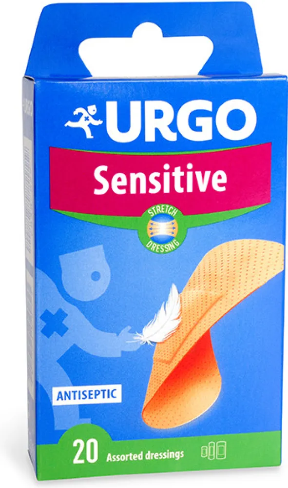 URGO SENSITIVE Citlivá pokožka náplast 20ks NOVÁ