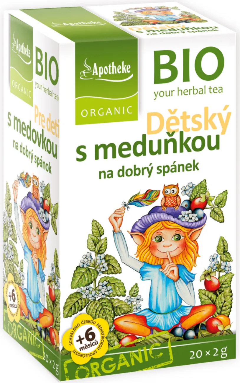 Apotheke BIO Dětský čaj s meduň.dobrý spánek 20x2g