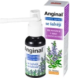 Anginal ústní sprej se šalvějí 30ml ZP Dr.Müller