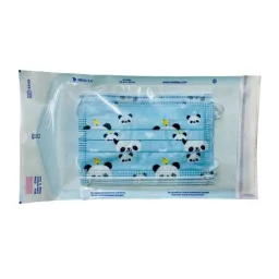 Ústenka dětská modrá s gumičkami/5ks Steriwund