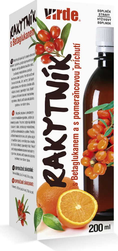 Rakytník s betaglukanem pomerančová příchuť 200ml