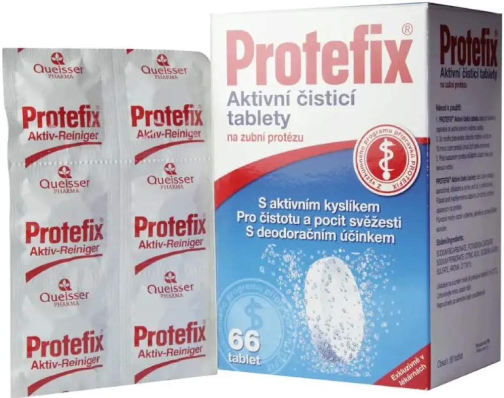 Protefix Aktivní čistící tab.na zub.protézu tbl.66